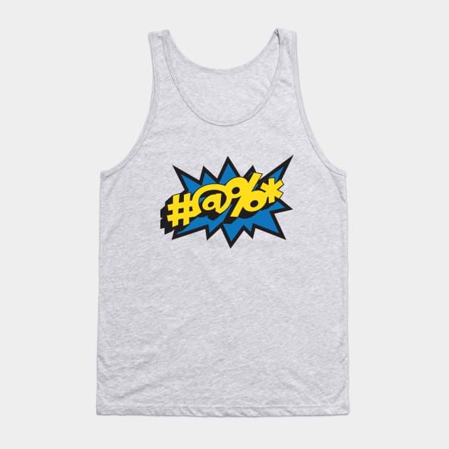 Comic Book Swear Tank Top by Ramen Studio 